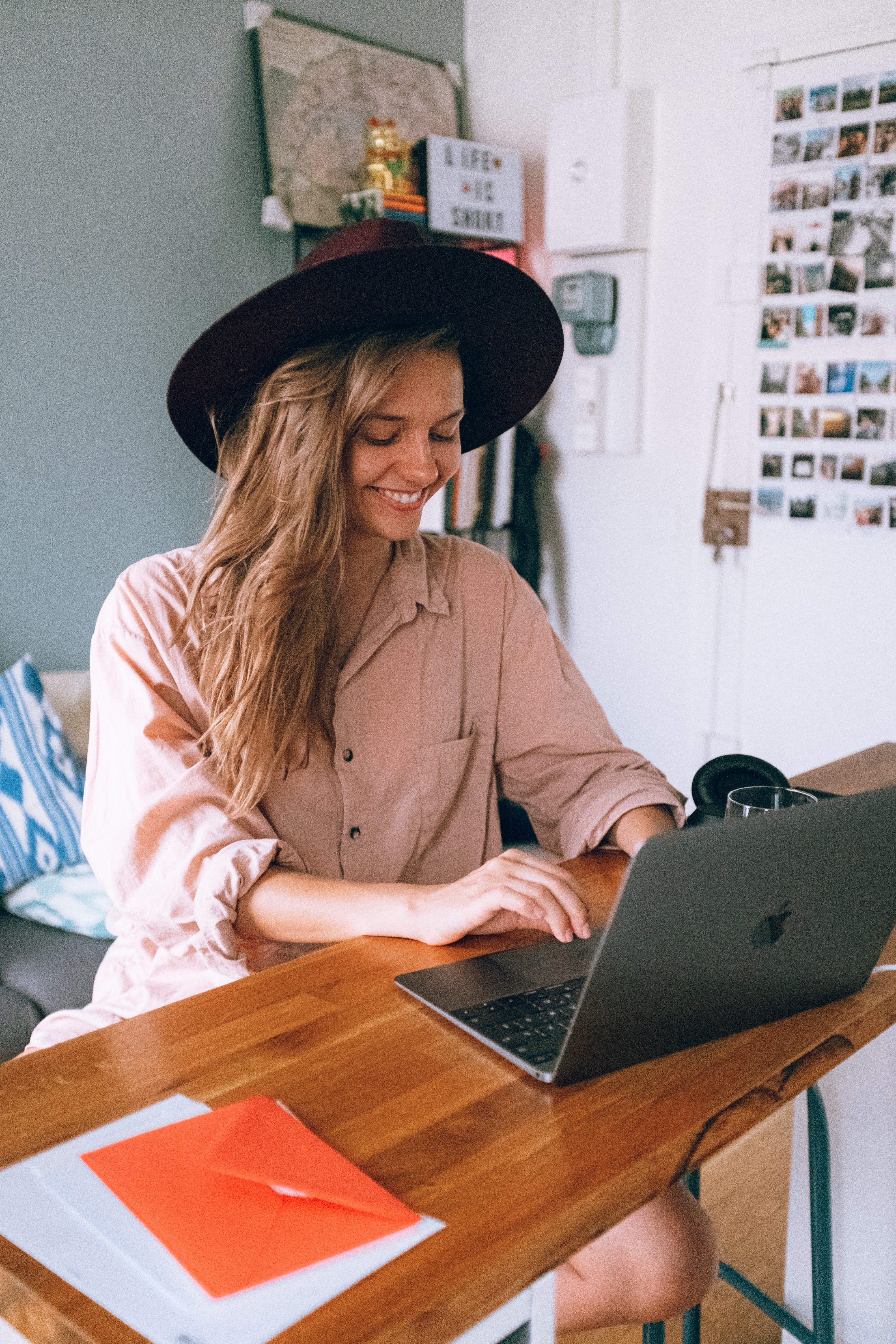 Person typing on laptop